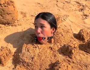 Ball Gagged Brat Buried and Abandoned By The Babysitter and Her Boyfriend